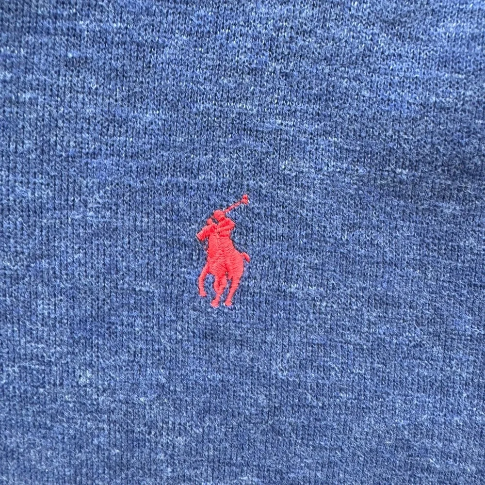 POLO RALPH LAUREN Men's 100% Cotton 1/4 Zip Knit Pullover‎ Blue SZ Large